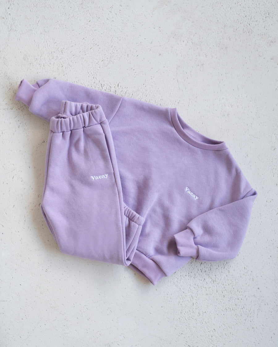 Crew neck sweatshirt mini - Lilac